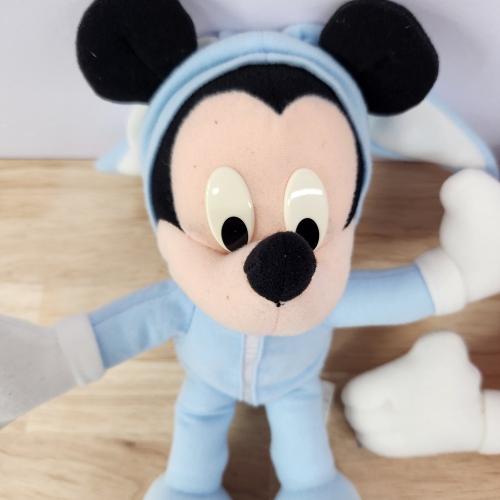 Vintage Disney Mickey And Minnie Mouse Easter Bunny 11" Plush Mattel - Picture 3 of 9